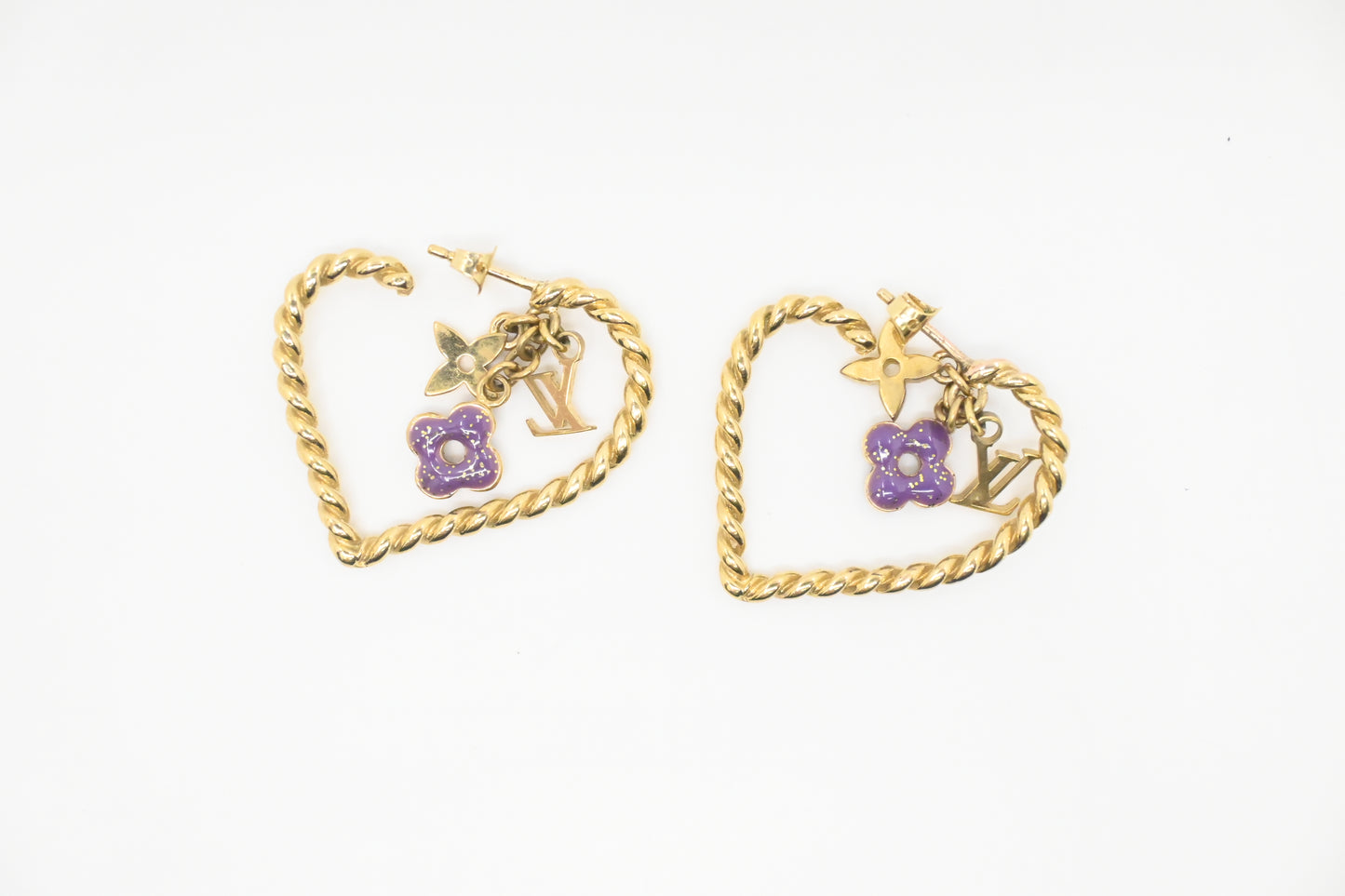 Louis Vuitton Sweet Monogram In My Heart Hoop Earrings