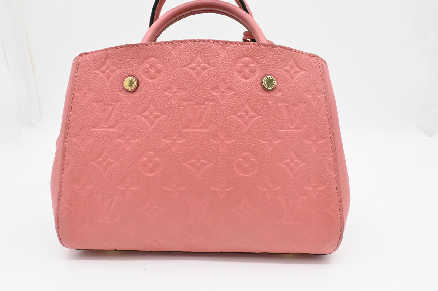 Louis Vuitton Montaigne BB in Pink Empreinte Leather