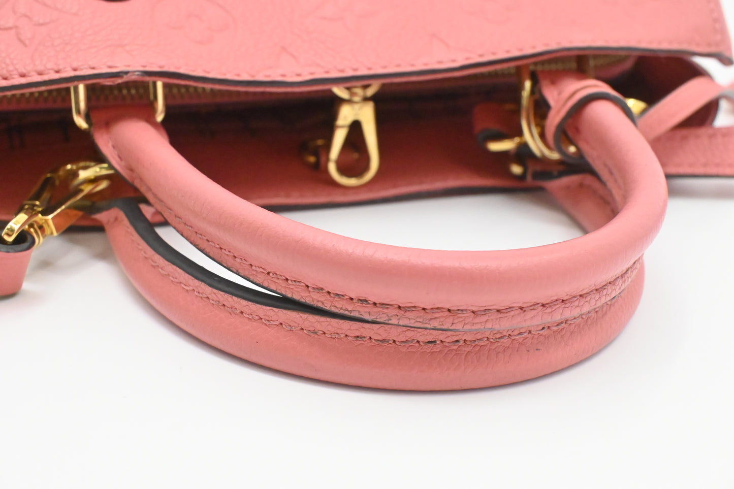 Louis Vuitton Montaigne BB in Pink Empreinte Leather