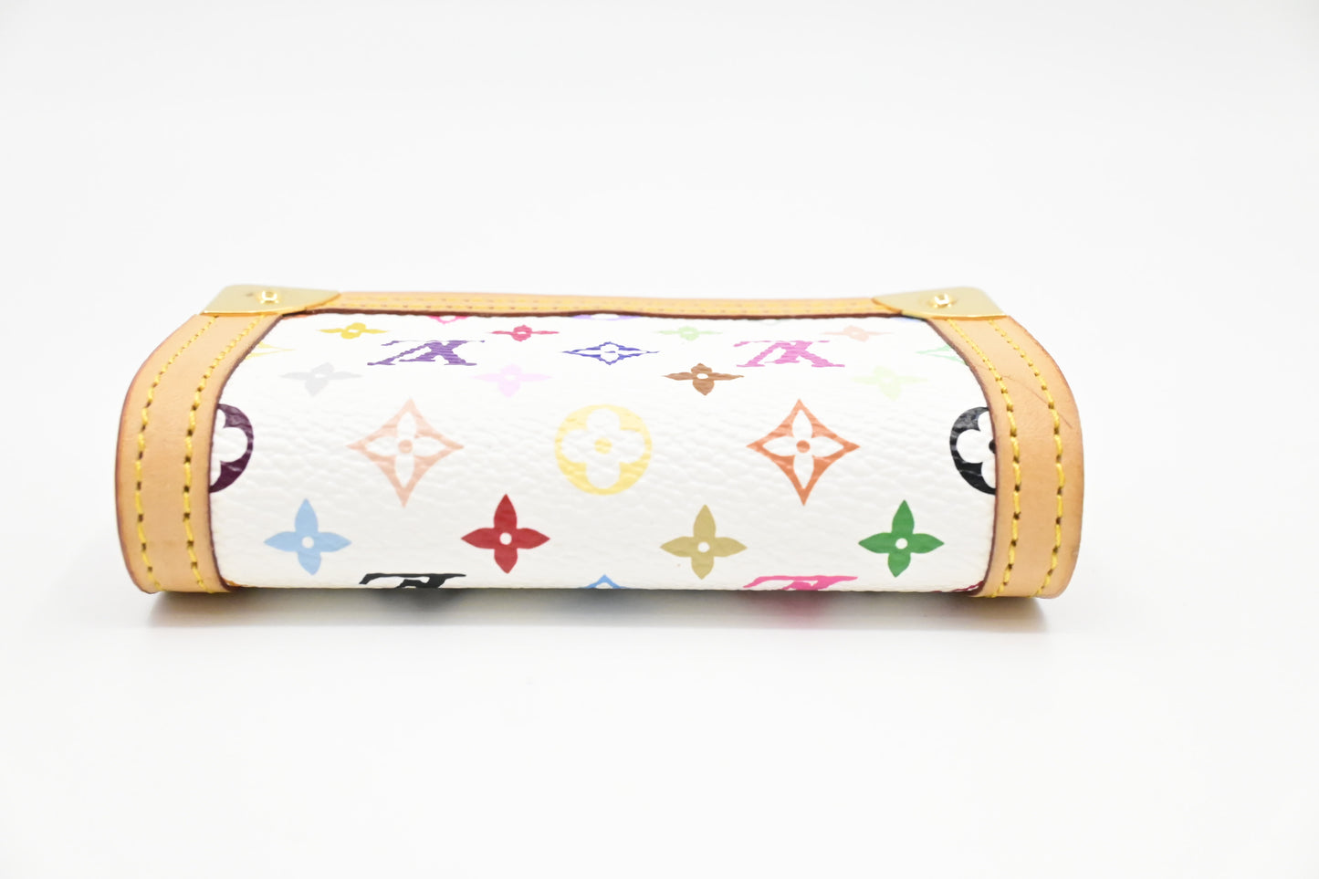 Louis Vuitton Coin Case in White Multicolor Monogram Canvas