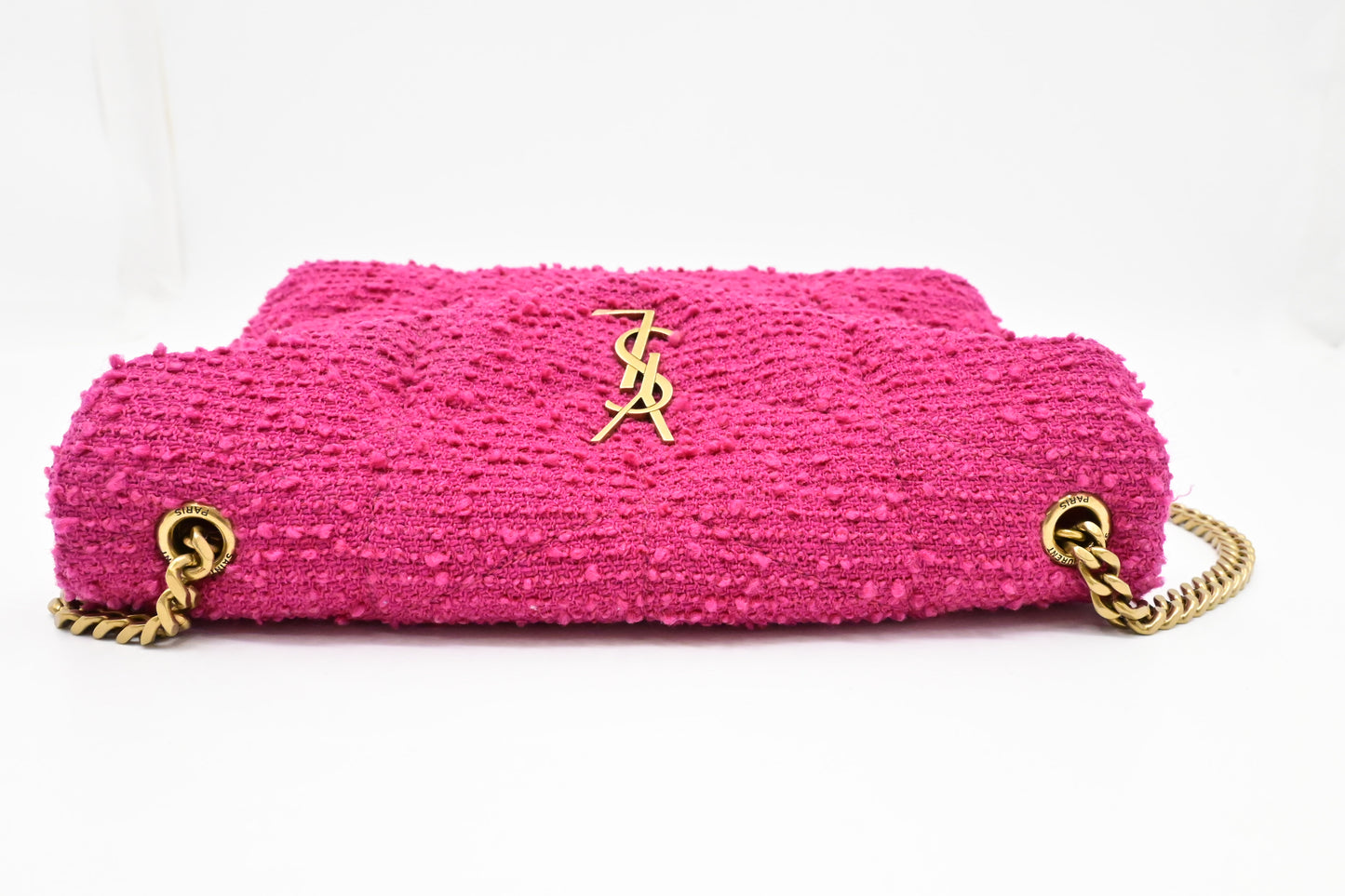 YSL Saint Laurent Mini Loulou in Pink Tweed