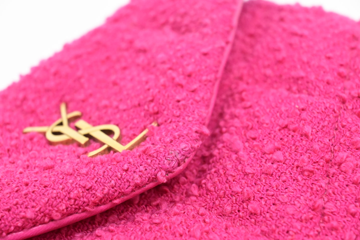 YSL Saint Laurent Mini Loulou in Pink Tweed