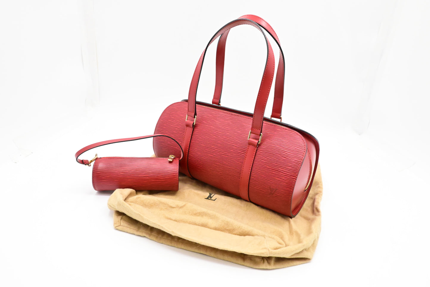 Louis Vuitton Soufflot in Red Epi Leather