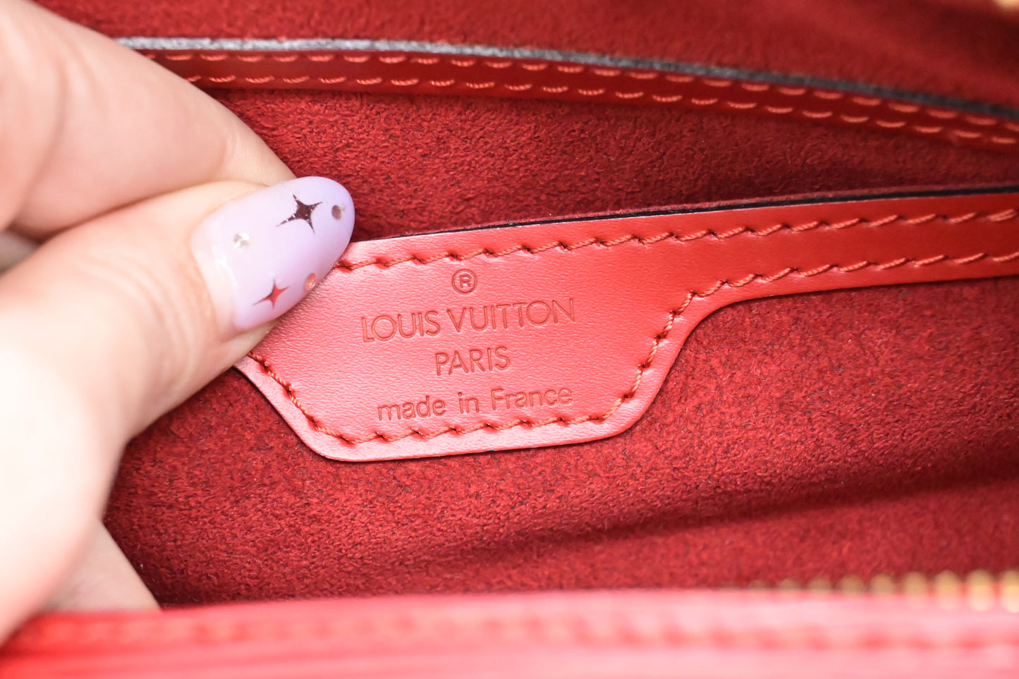 Louis Vuitton Soufflot in Red Epi Leather