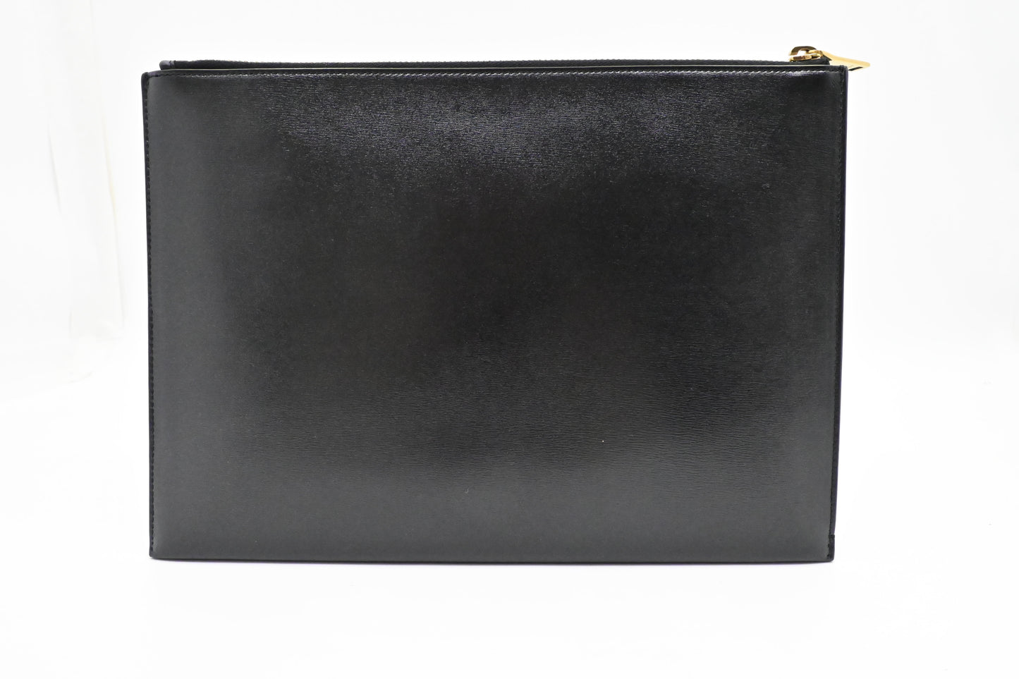 YSL Saint Laurent Monogram Clutch in Black Leather