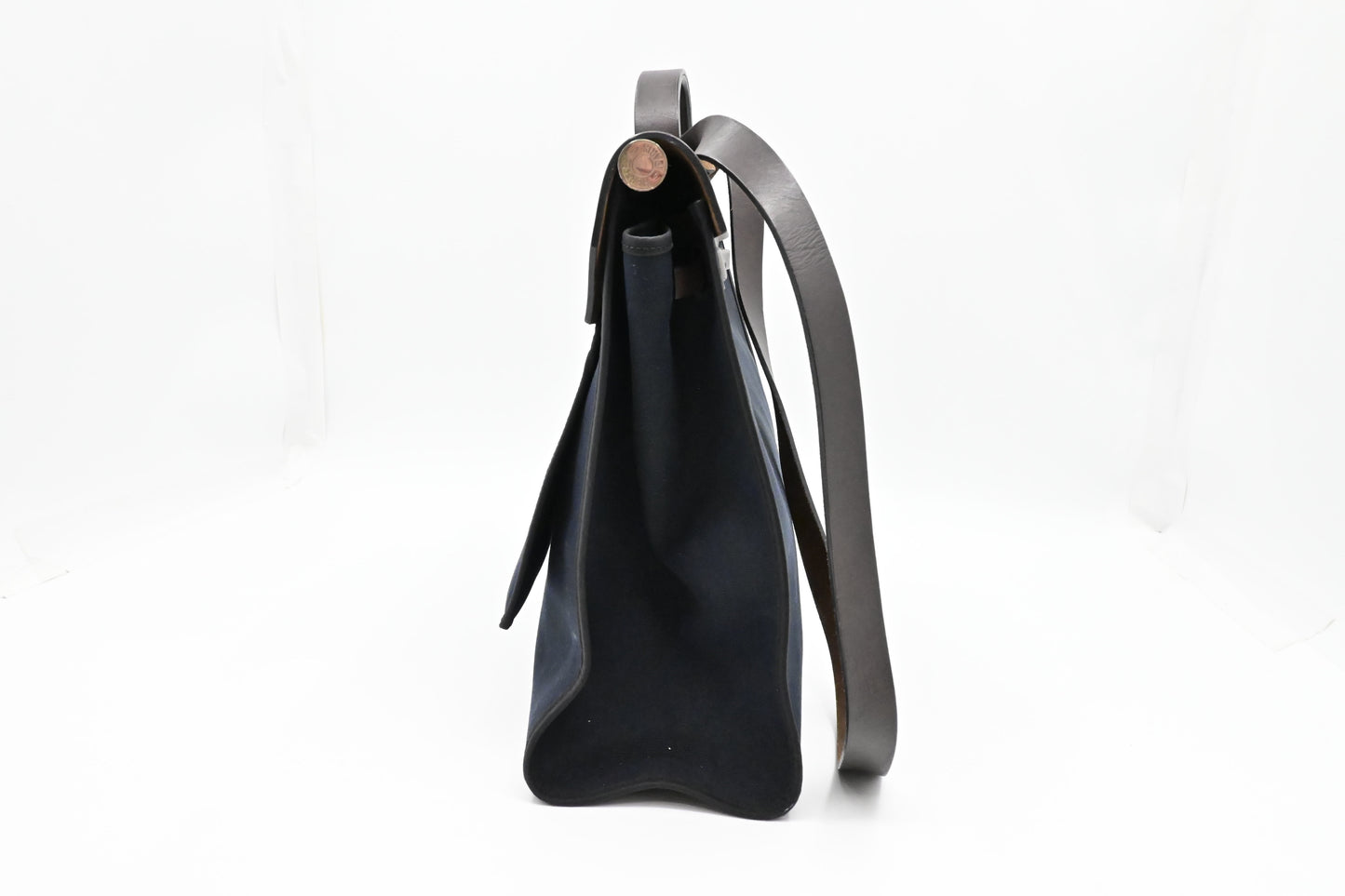 Hermes Herbag Zip 36 in Black Canvas