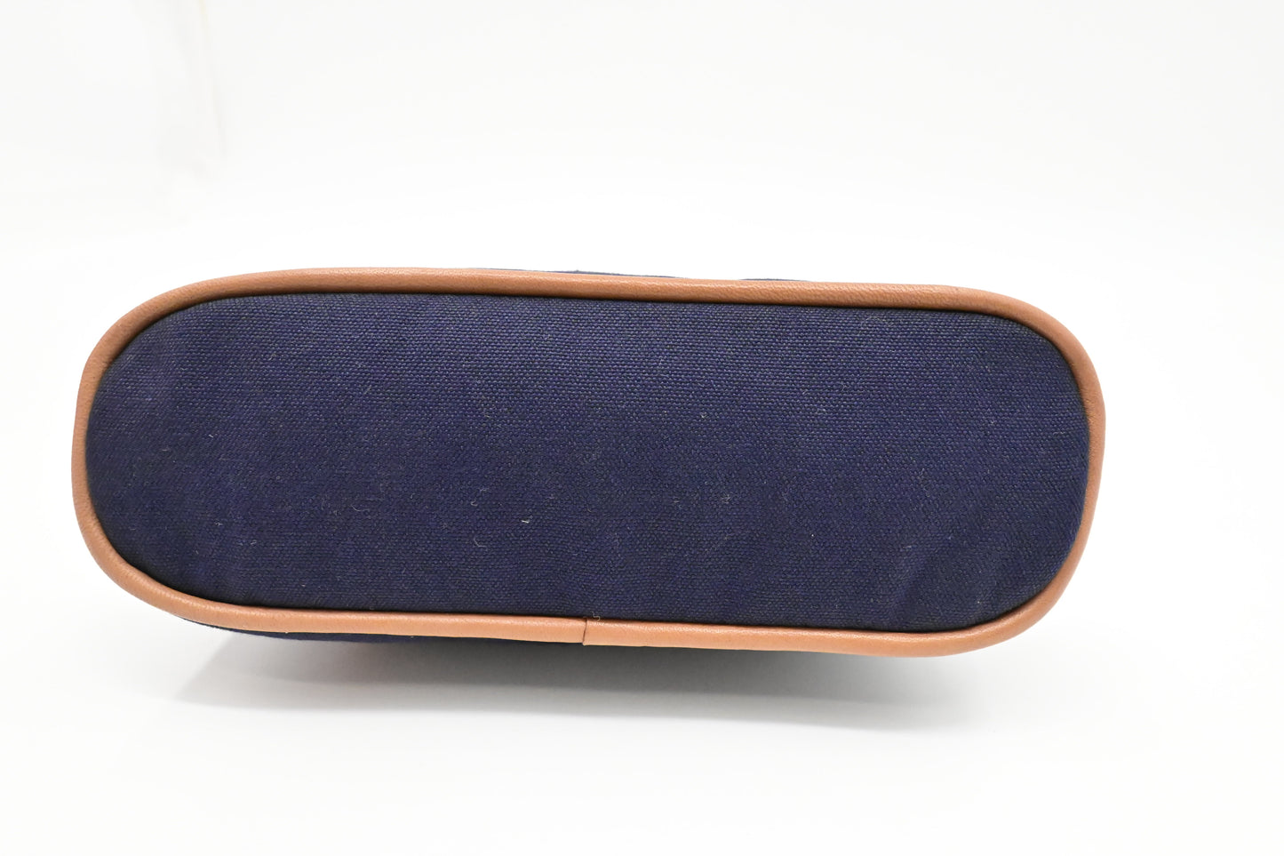 Hermes Mini Bolide Pouch in Navy Canvas