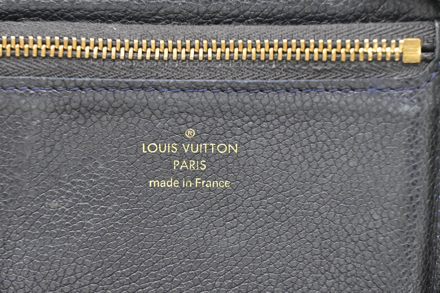 Louis Vuitton Compact Zippy Wallet in Bleu Infini Empreinte Leather