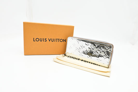 Louis Vuitton Zippy Vertical Wallet in Monogram Mirror Canvas