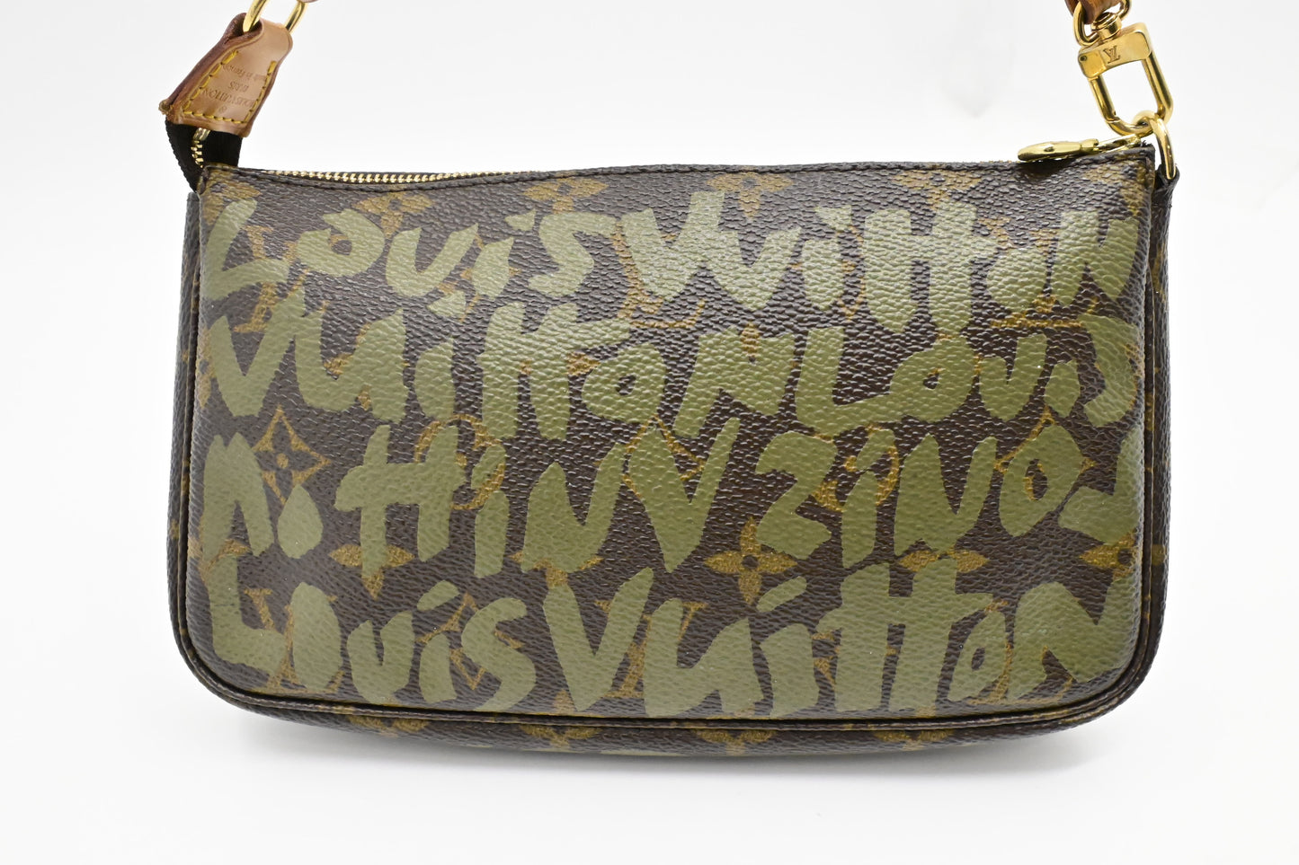 Louis Vuitton x Stephen Sprouse Pochette Accessoires in Green Graffiti Monogram Canvas