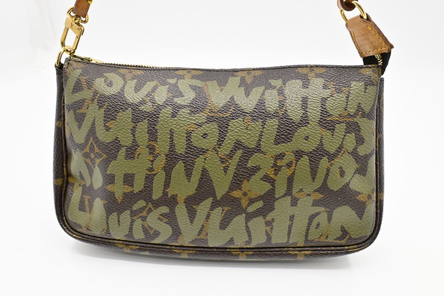 Louis Vuitton x Stephen Sprouse Pochette Accessoires in Green Graffiti Monogram Canvas