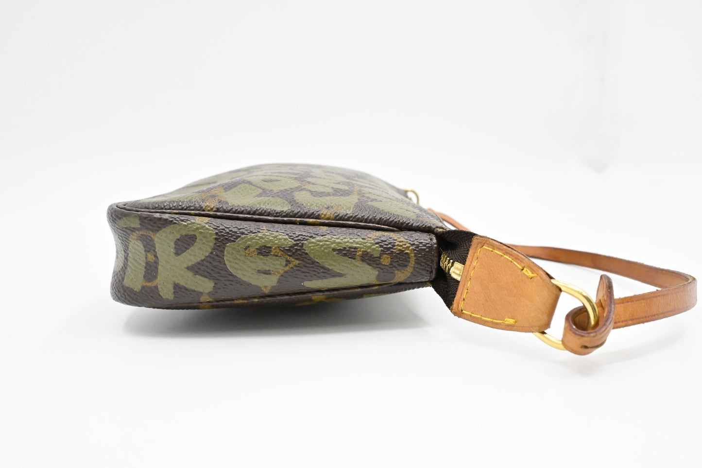 Louis Vuitton x Stephen Sprouse Pochette Accessoires in Green Graffiti Monogram Canvas