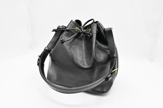 Louis Vuitton Noe in Black Epi Leather