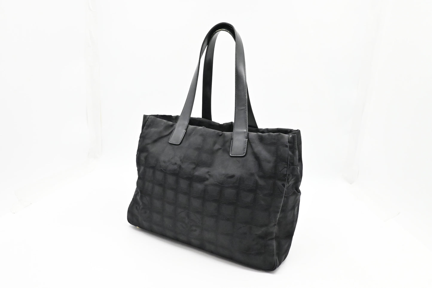 Chanel New Travel Line Tote in Black Canvas