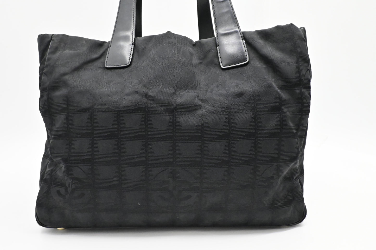 Chanel New Travel Line Tote in Black Canvas