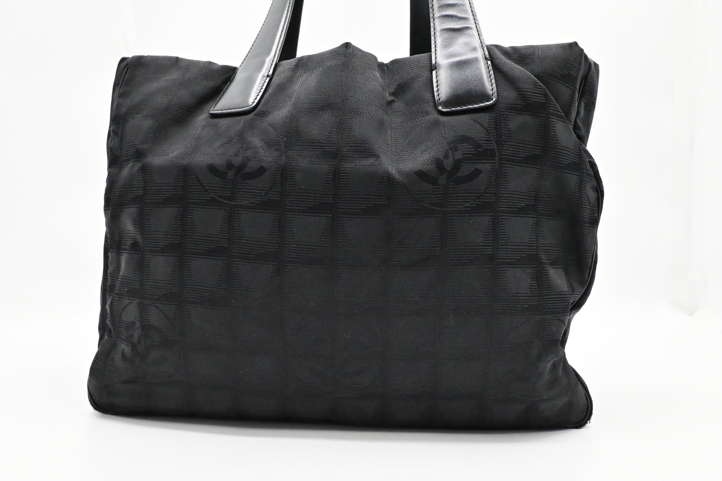 Chanel New Travel Line Tote in Black Canvas