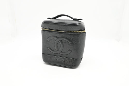 Chanel Vanity Bag in Black Caviar Leather