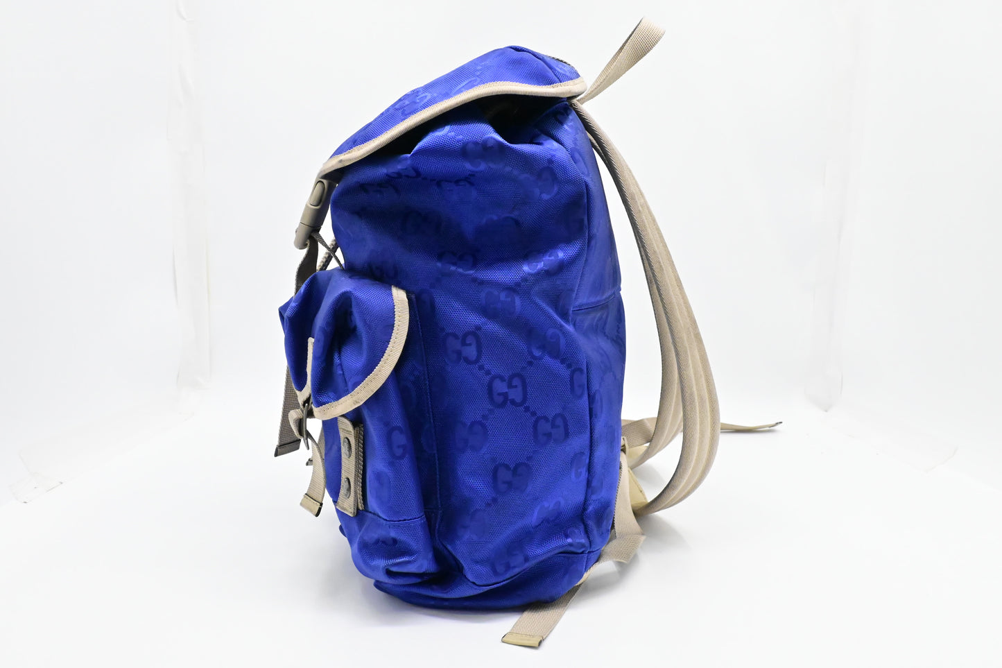 Gucci Off the Grid Backpack in Blue GG Econyl Nylon