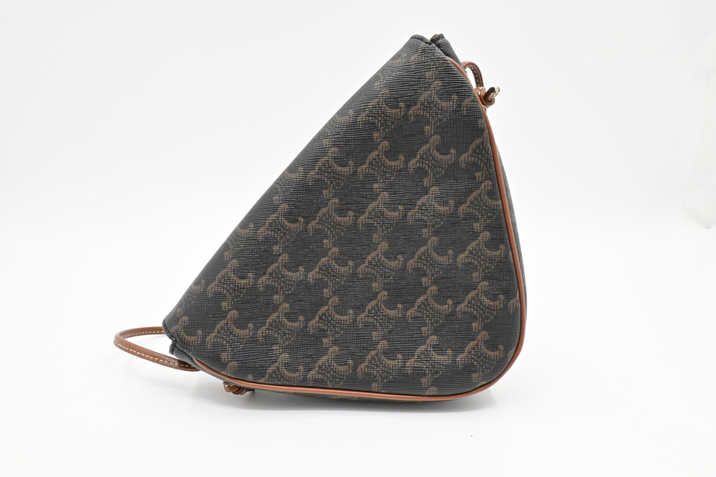 Celine Triangle Bag in Triomphe Canvas