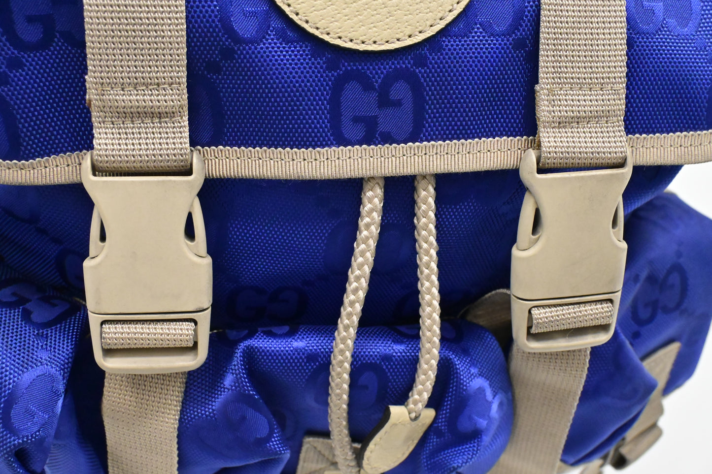 Gucci Off the Grid Backpack in Blue GG Econyl Nylon