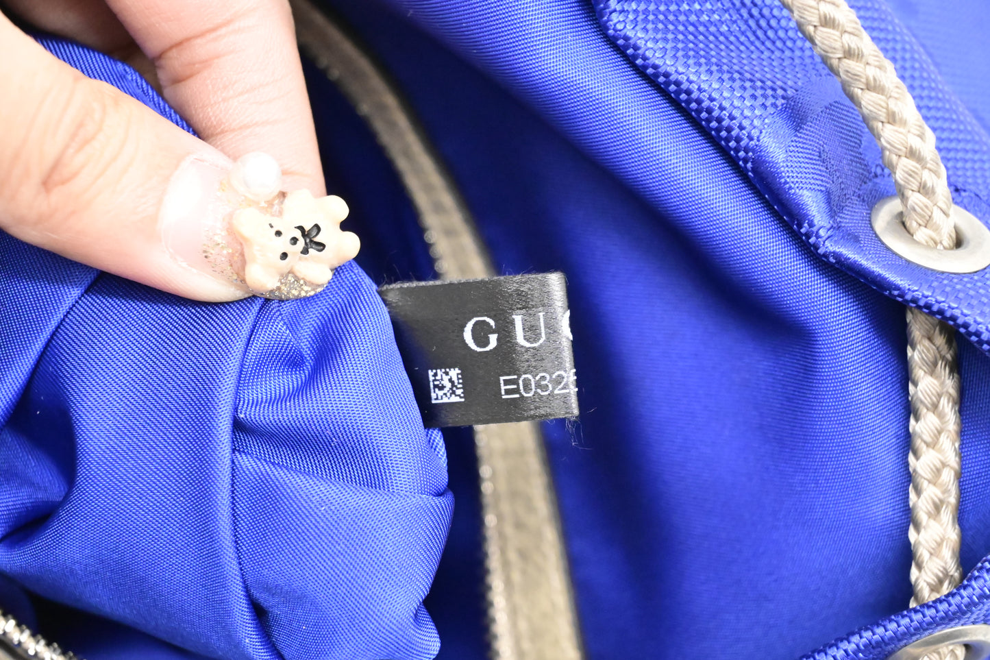 Gucci Off the Grid Backpack in Blue GG Econyl Nylon