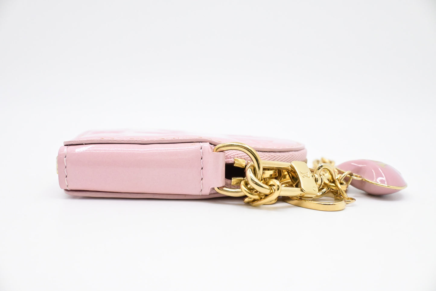 Louis Vuitton Heart Coin Case in Pink Vernis Leather