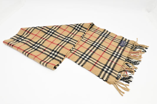 Burberry Scarf in Beige Wool