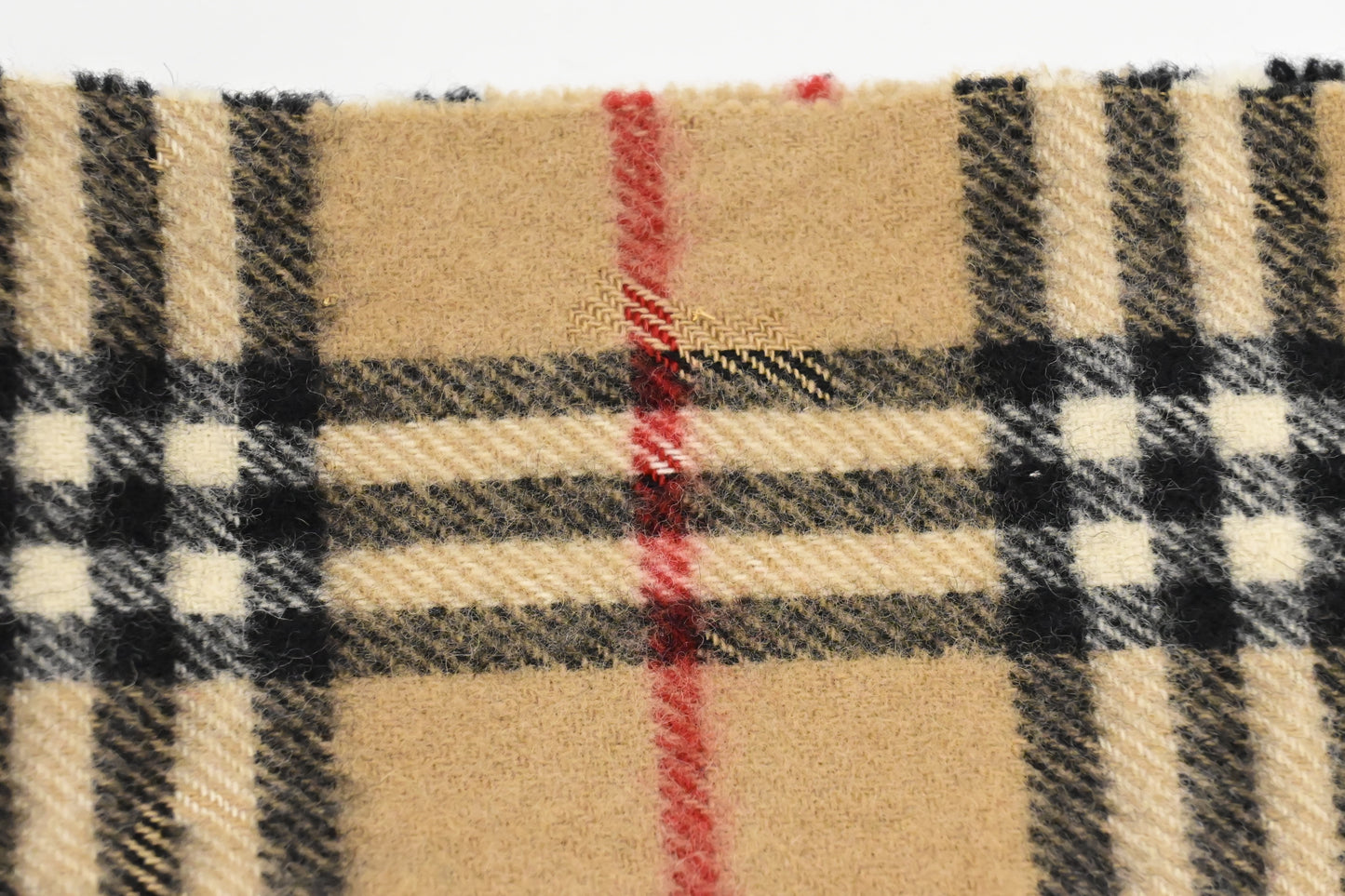 Burberry Scarf in Beige Wool