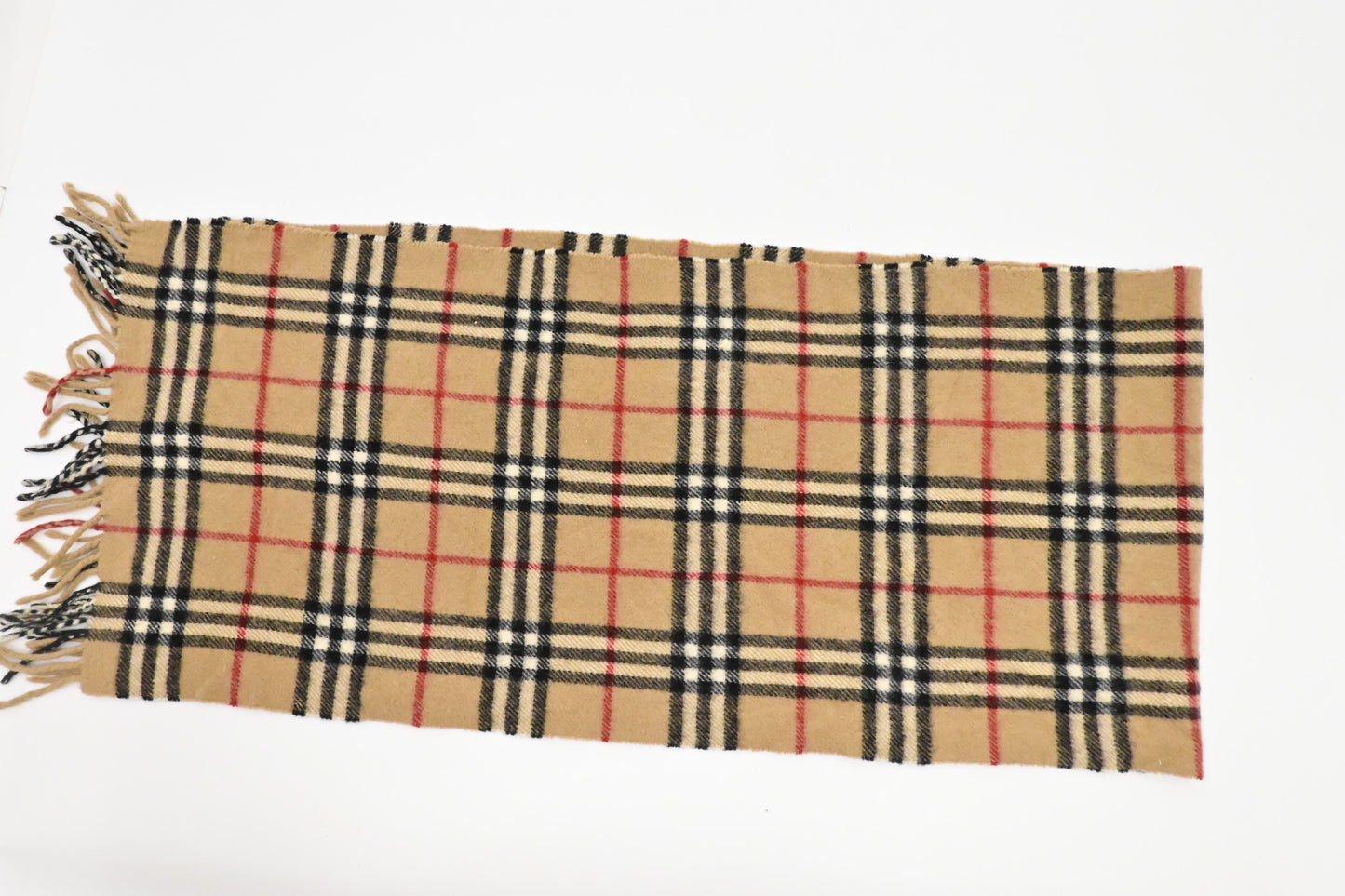 Burberry Scarf in Beige Wool