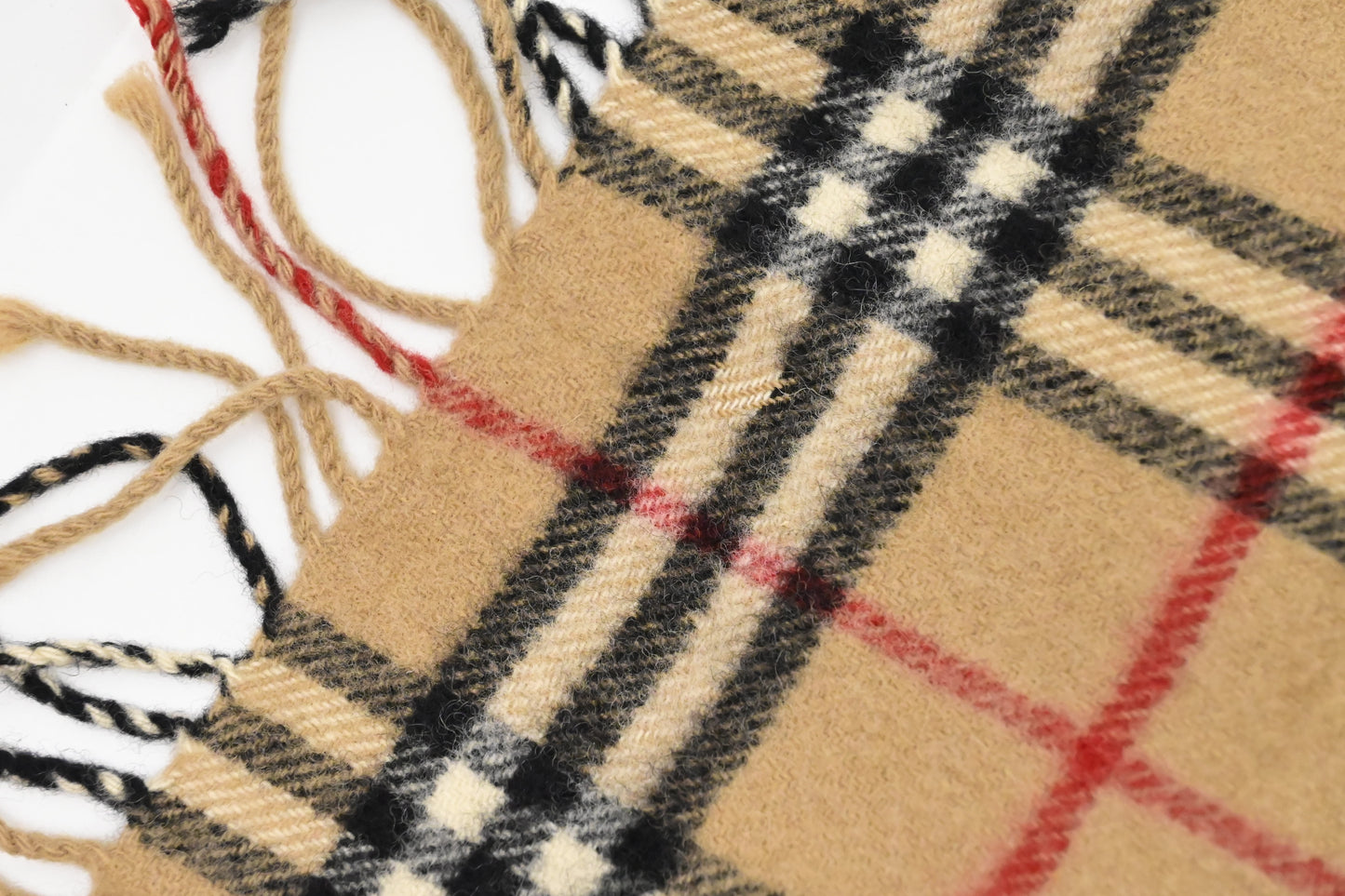 Burberry Scarf in Beige Wool