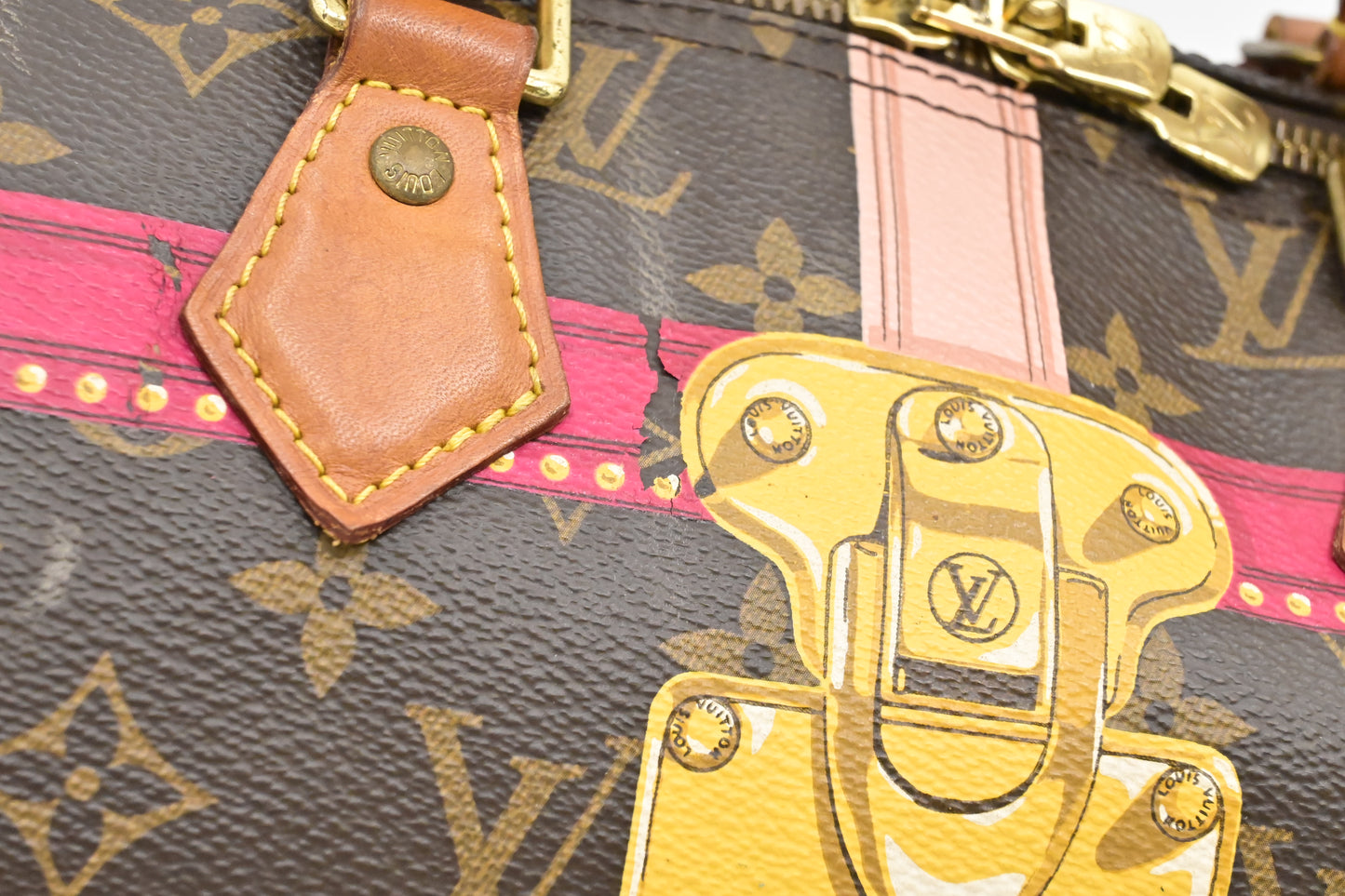 Louis Vuitton Speedy 30 Bandouliere in Summer Trunks Monogram