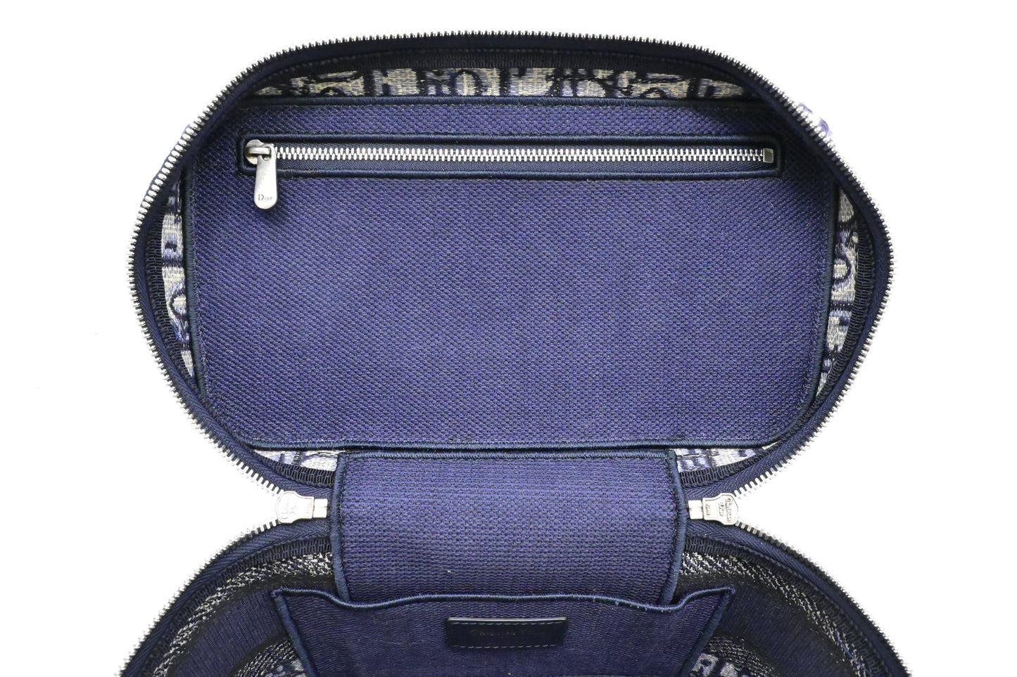 Dior DiorTravel Vanity Case in Blue Oblique Canvas