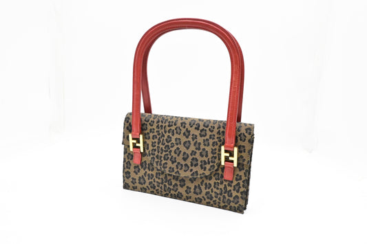 Fendi Handbag in Brown Leopard Canvas