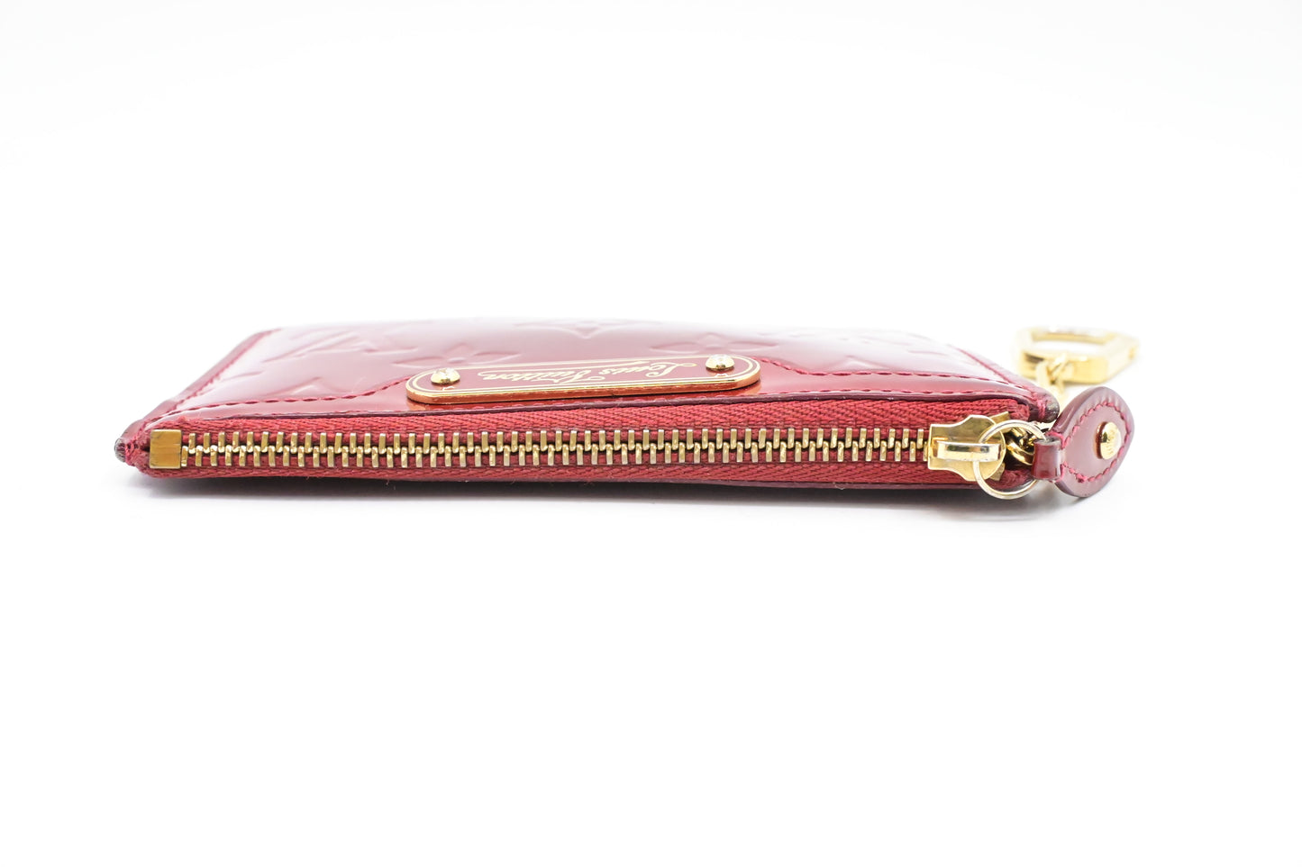 Louis Vuitton Pochette Cles in Red Vernis Leather