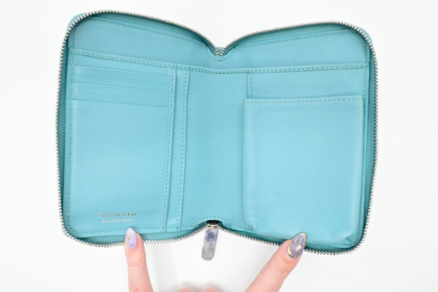 Tiffany & Co. Zippy Wallet in Tiffany Blue Leather