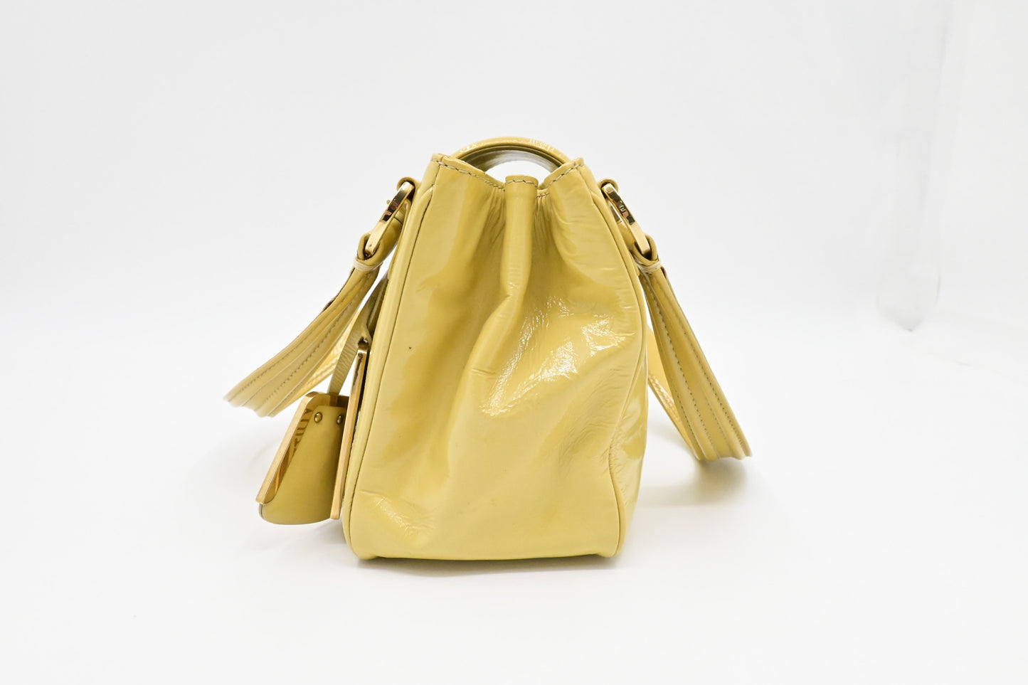 Louis Vuitton Cruise Sac Bicolore in Yellow Vernis Leather