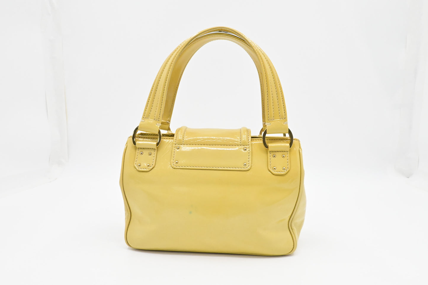 Louis Vuitton Cruise Sac Bicolore in Yellow Vernis Leather