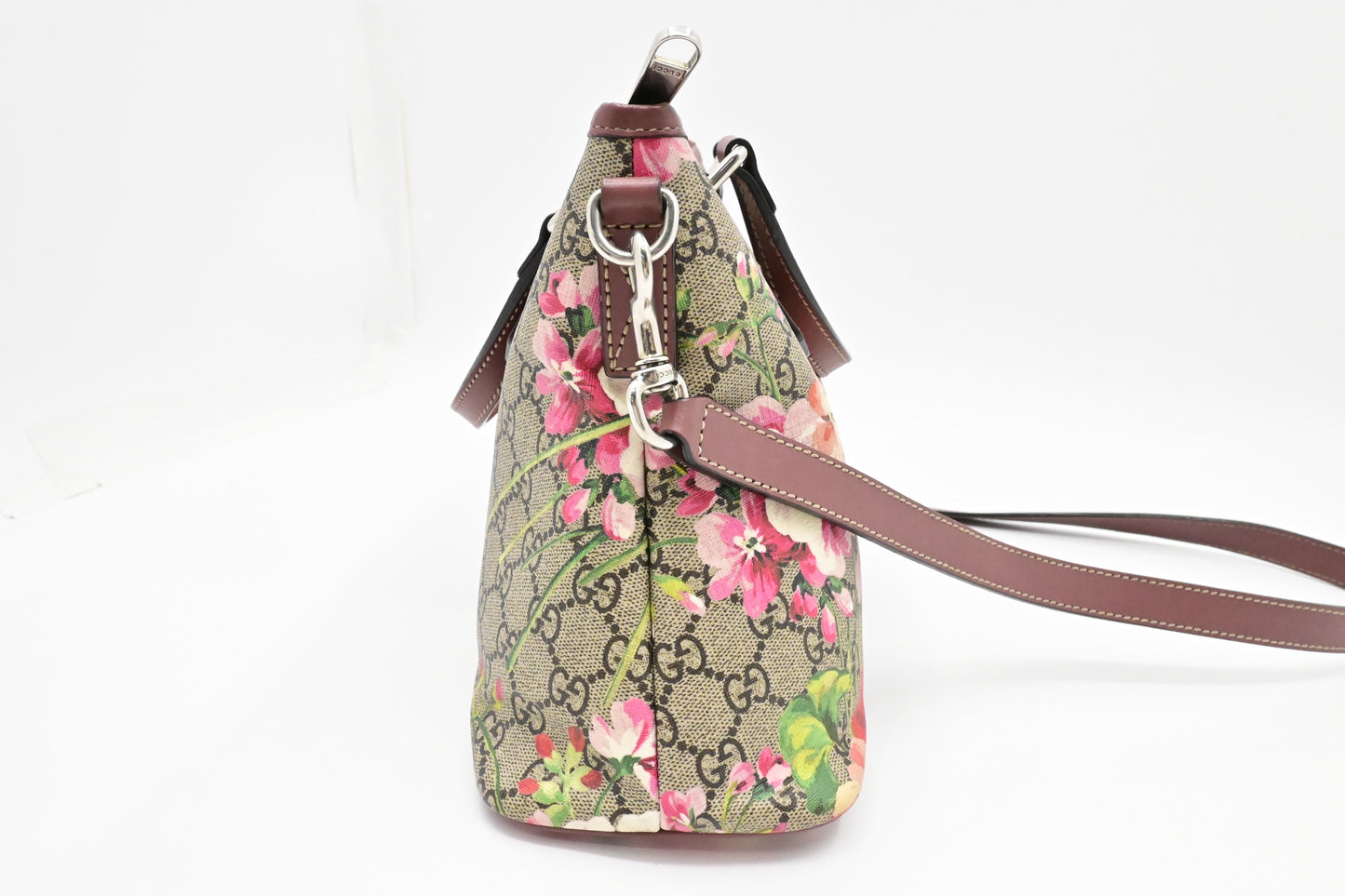 Gucci 2-Way Bag in Pink Blooms GG Canvas