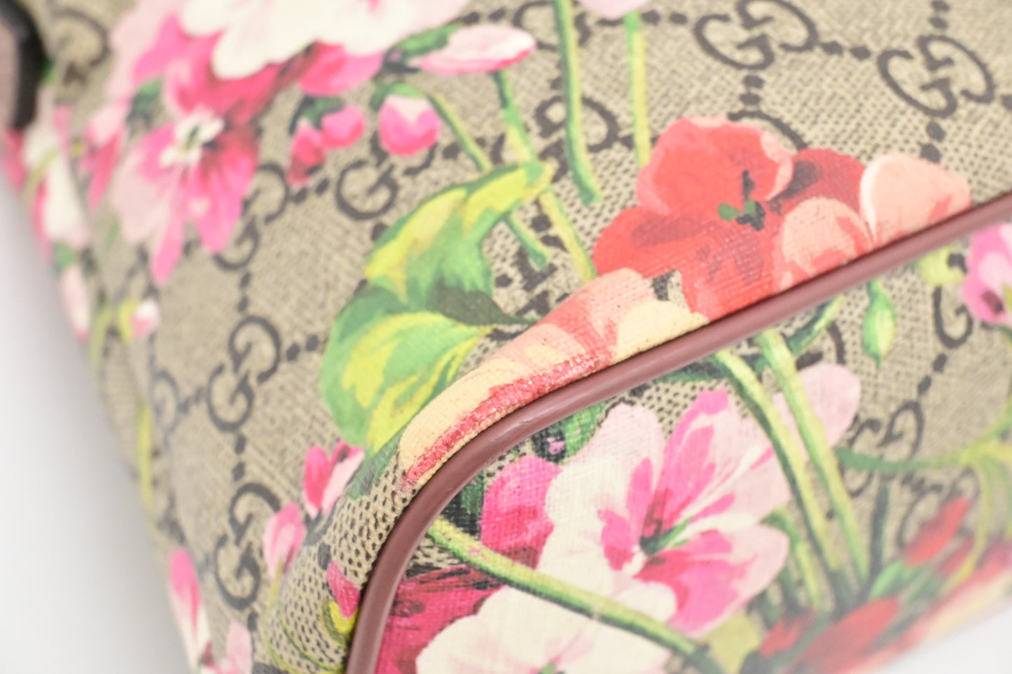 Gucci 2-Way Bag in Pink Blooms GG Canvas