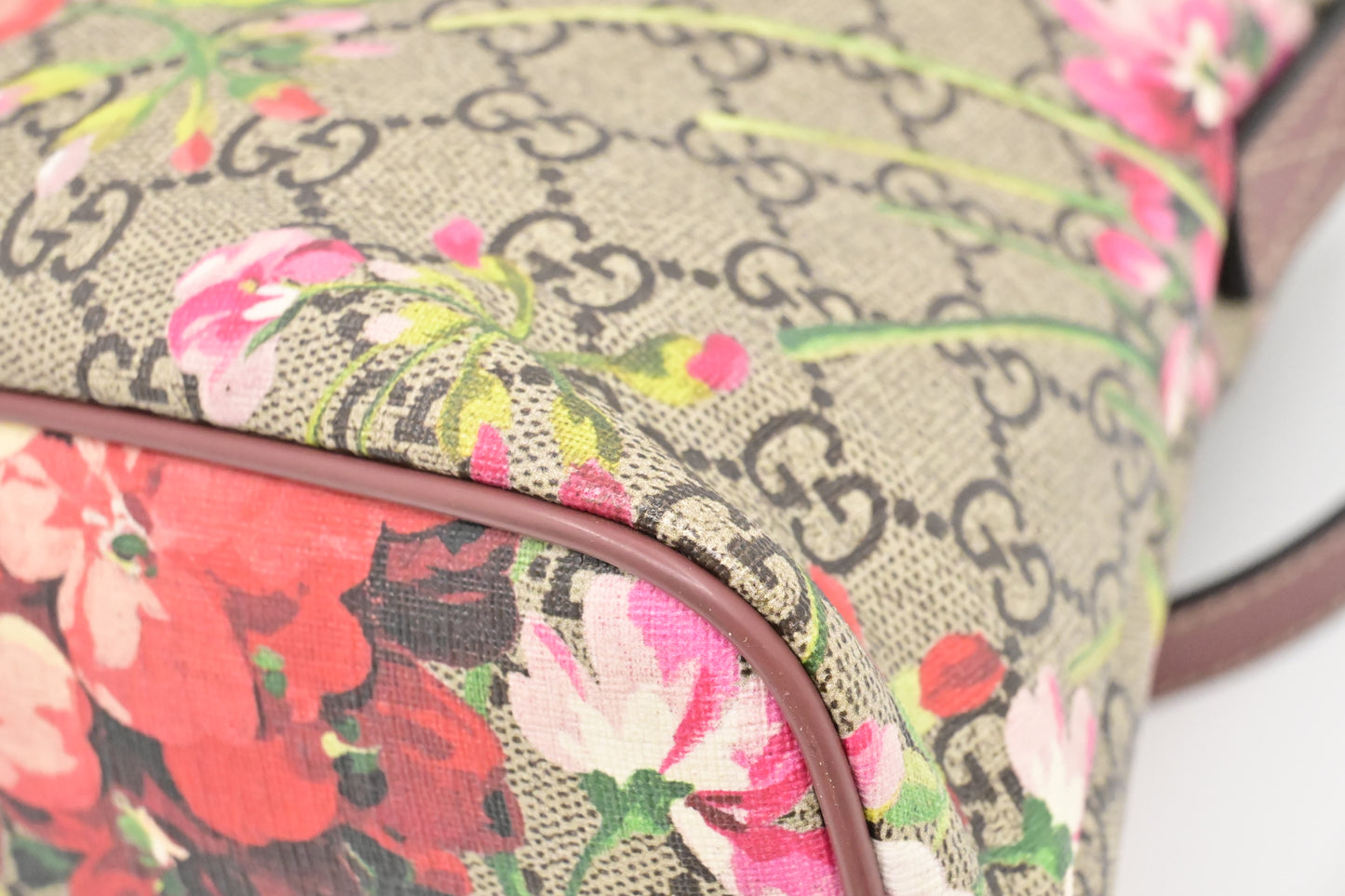 Gucci 2-Way Bag in Pink Blooms GG Canvas