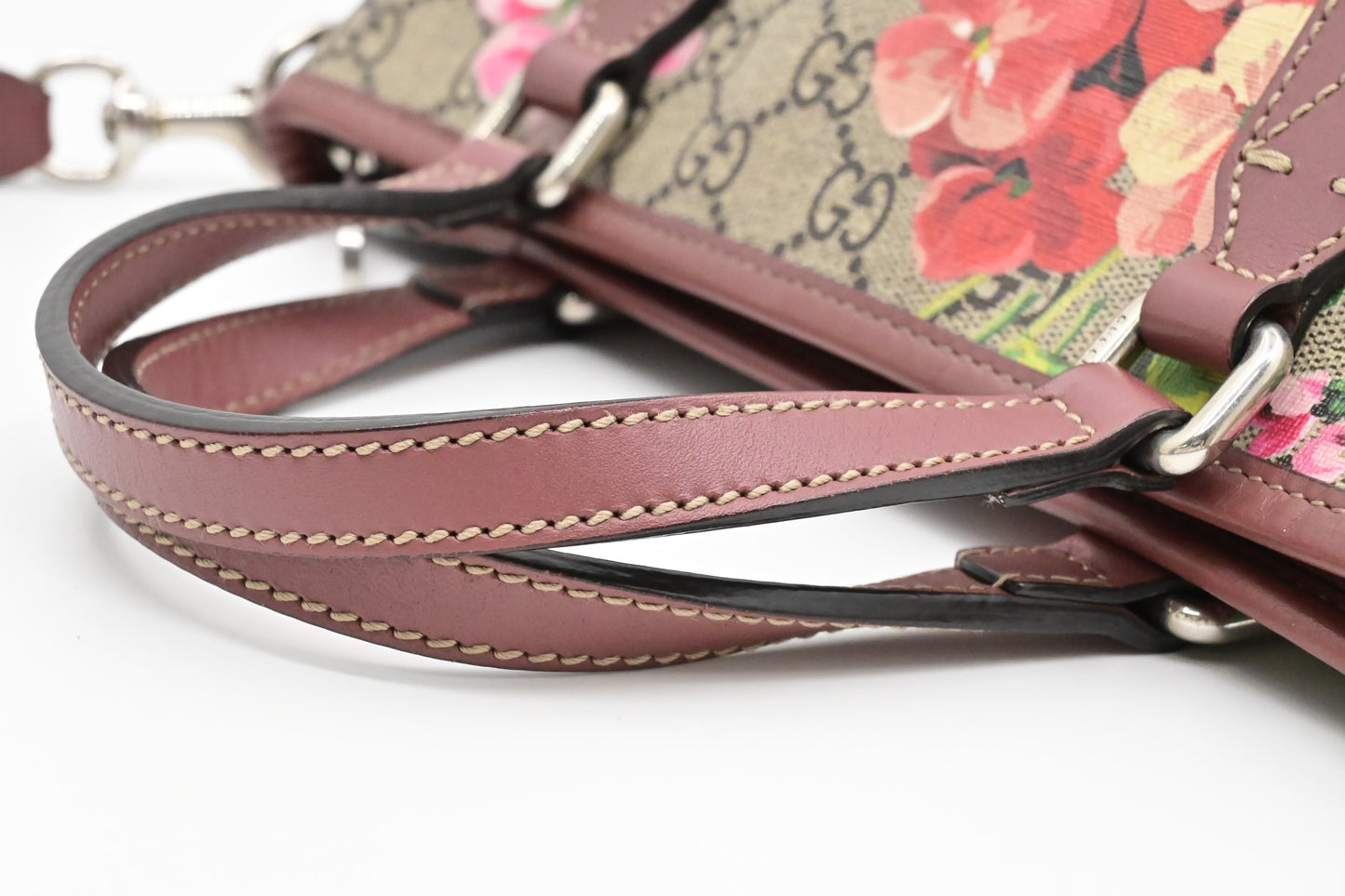 Gucci 2-Way Bag in Pink Blooms GG Canvas