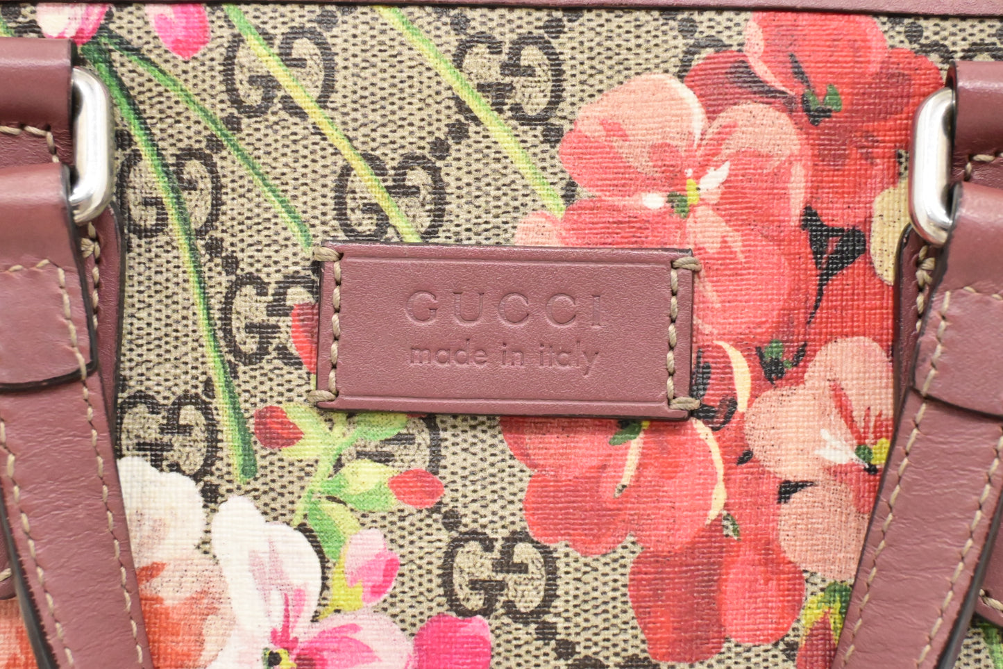 Gucci 2-Way Bag in Pink Blooms GG Canvas