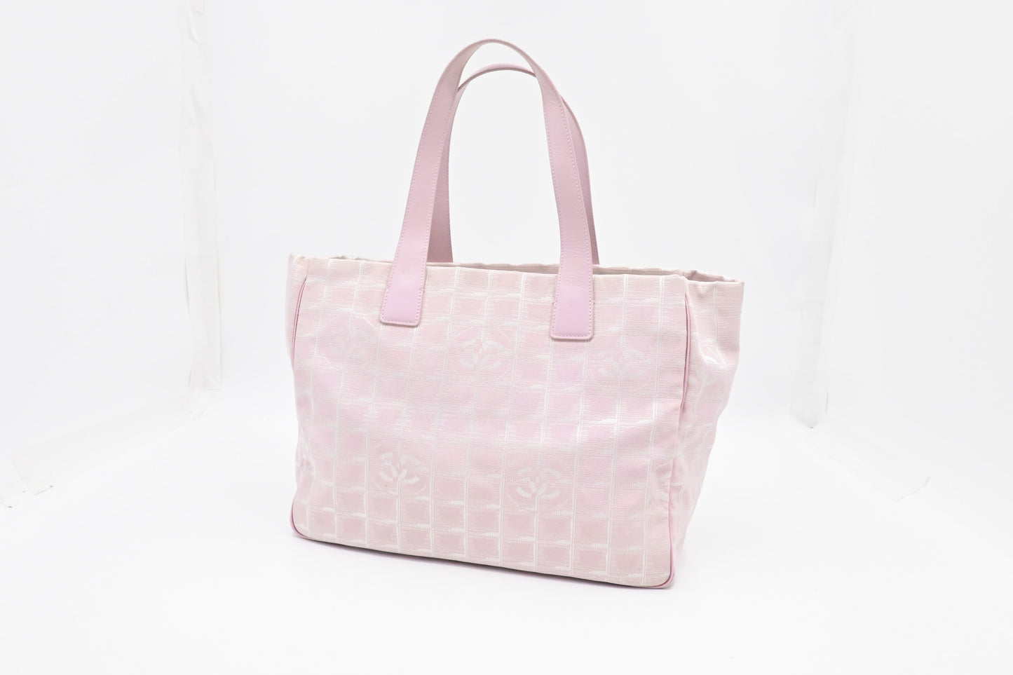 Chanel New Travel Line Tote in Pink Canvas