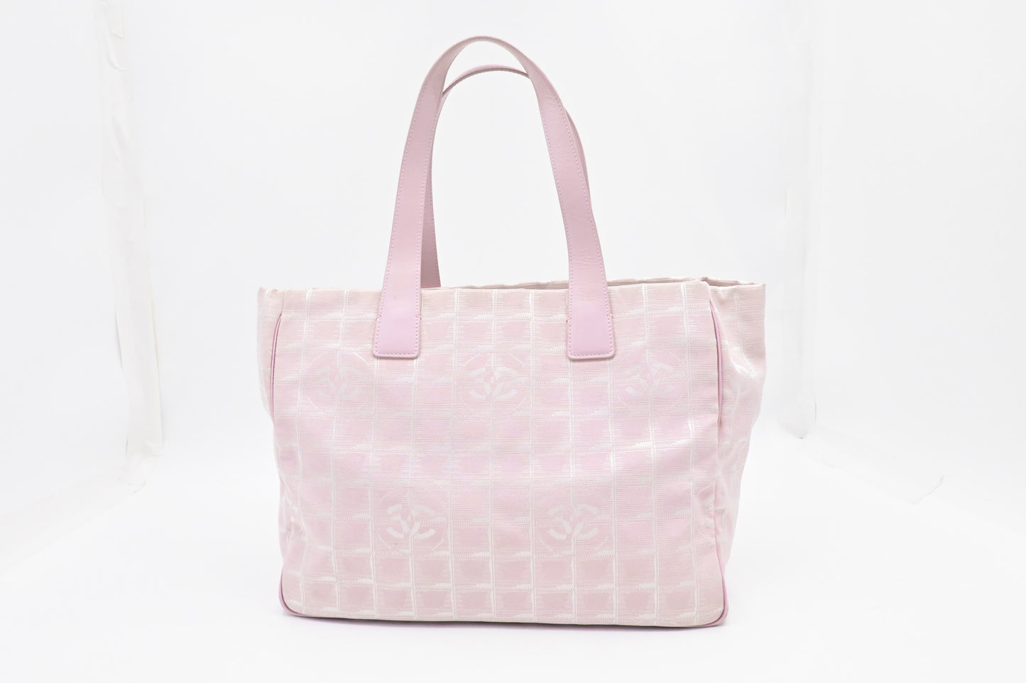 Chanel New Travel Line Tote in Pink Canvas