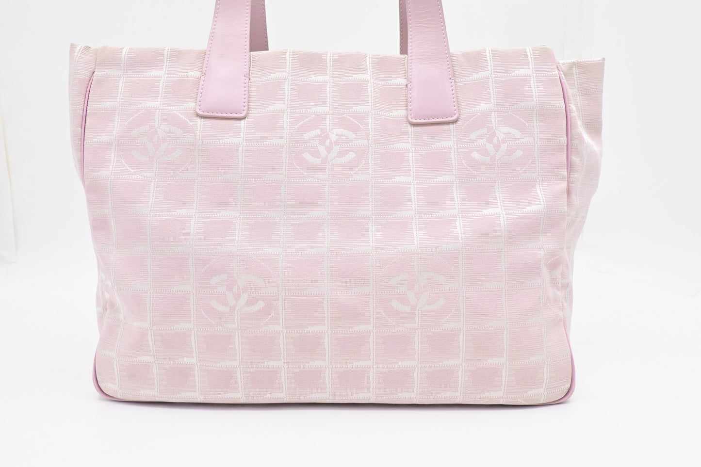 Chanel New Travel Line Tote in Pink Canvas