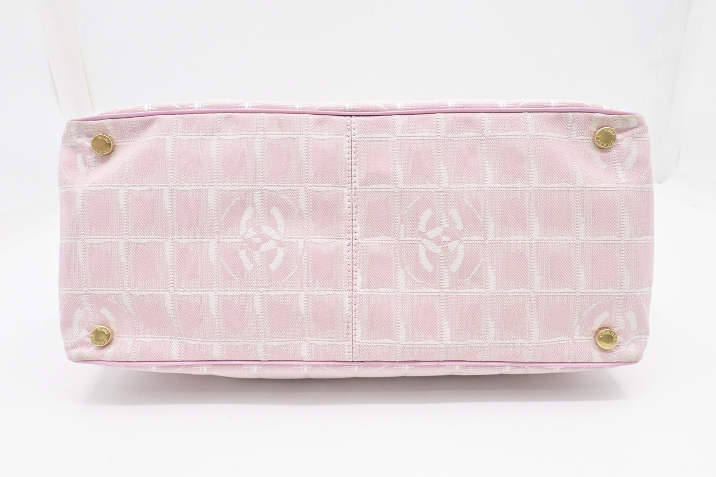 Chanel New Travel Line Tote in Pink Canvas