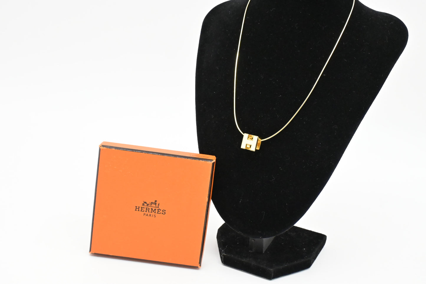 Hermes H Cube Necklace