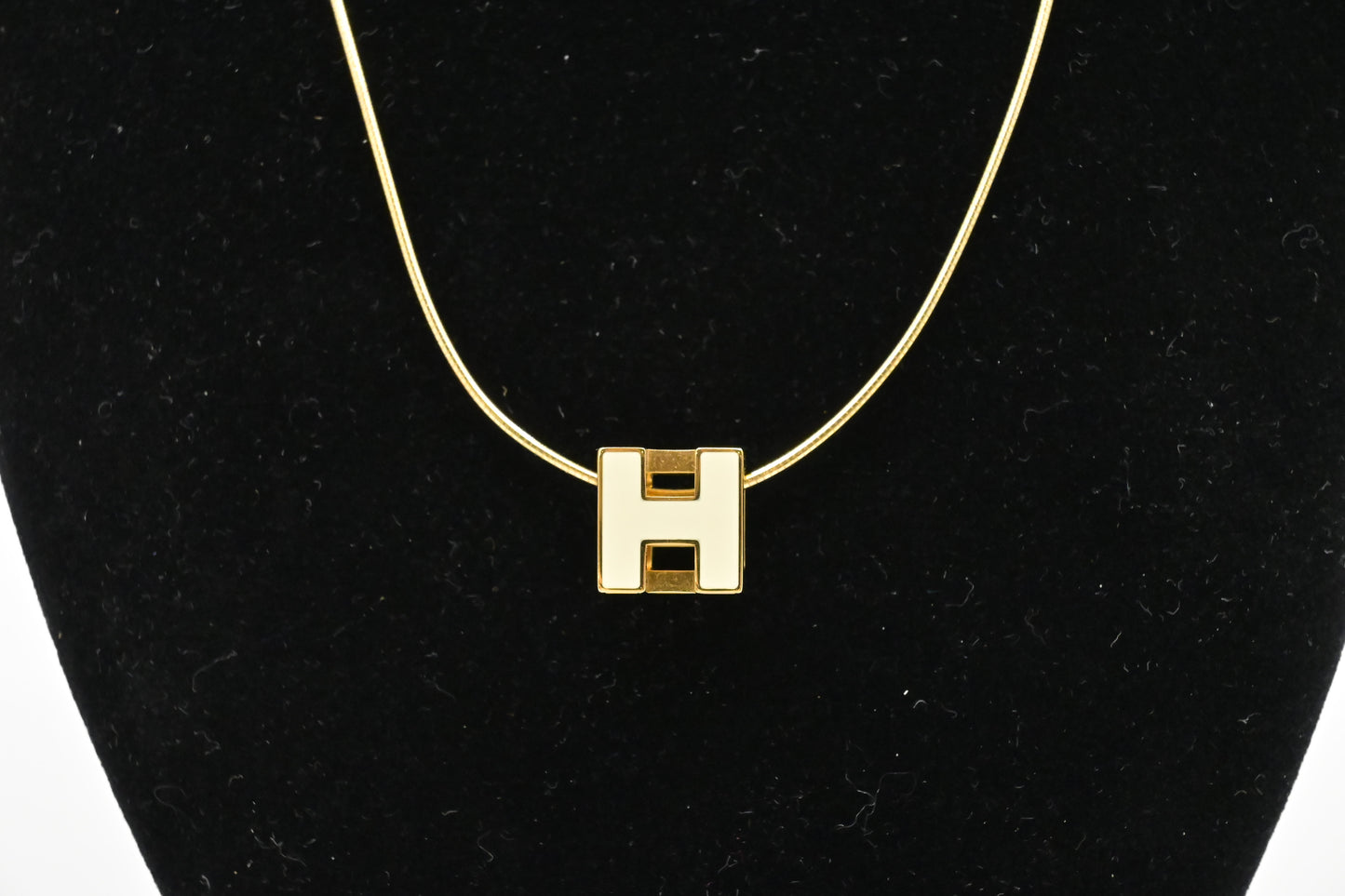 Hermes H Cube Necklace