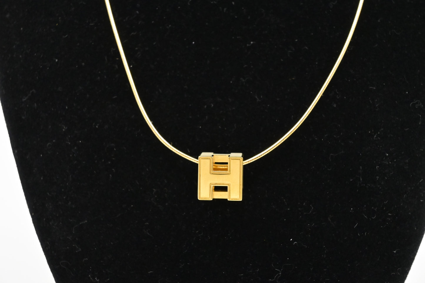 Hermes H Cube Necklace