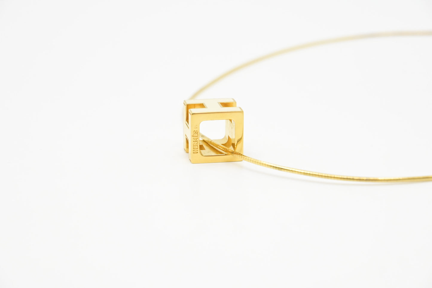 Hermes H Cube Necklace